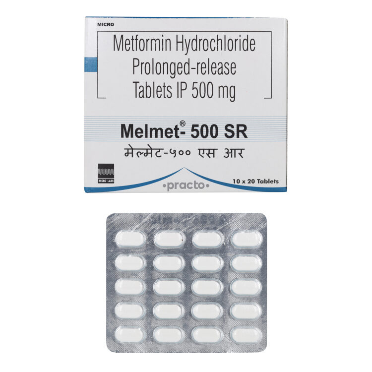 Melmet 500 MG Tablet SR - Uses, Dosage, Side Effects, Price ...