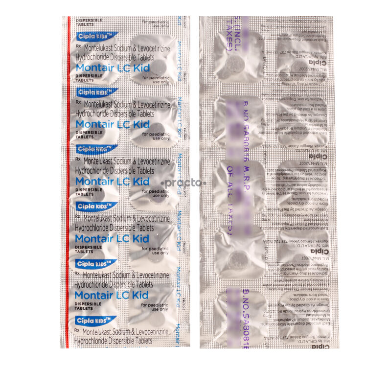 Montair LC Kid Tablet Uses, Dosage, Side Effects, Price, Composition