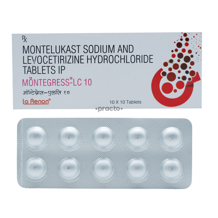 Montegress LC 10 Tablet Uses, Dosage, Side Effects, Price
