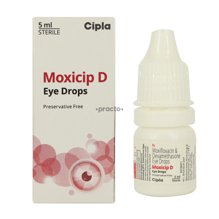 Moxicip D Eye Drops Uses, Dosage, Side Effects, Price, Composition