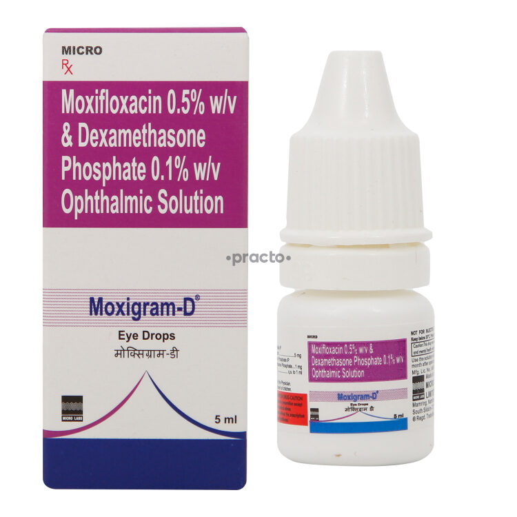 Moxigram D Eye Drops Uses, Dosage, Side Effects, Price, Composition