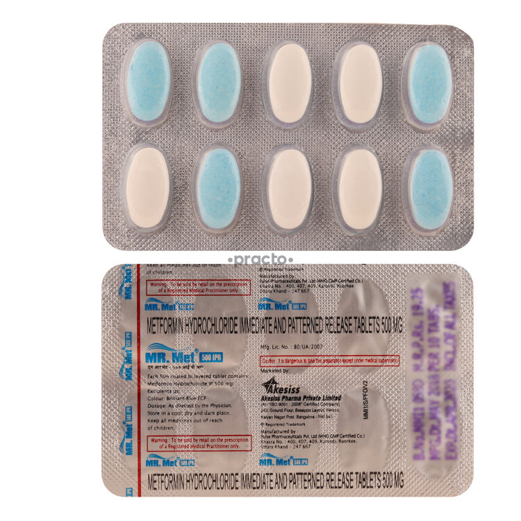 Mr Met 500 MG Tablet - Uses, Dosage, Side Effects, Price, Composition ...