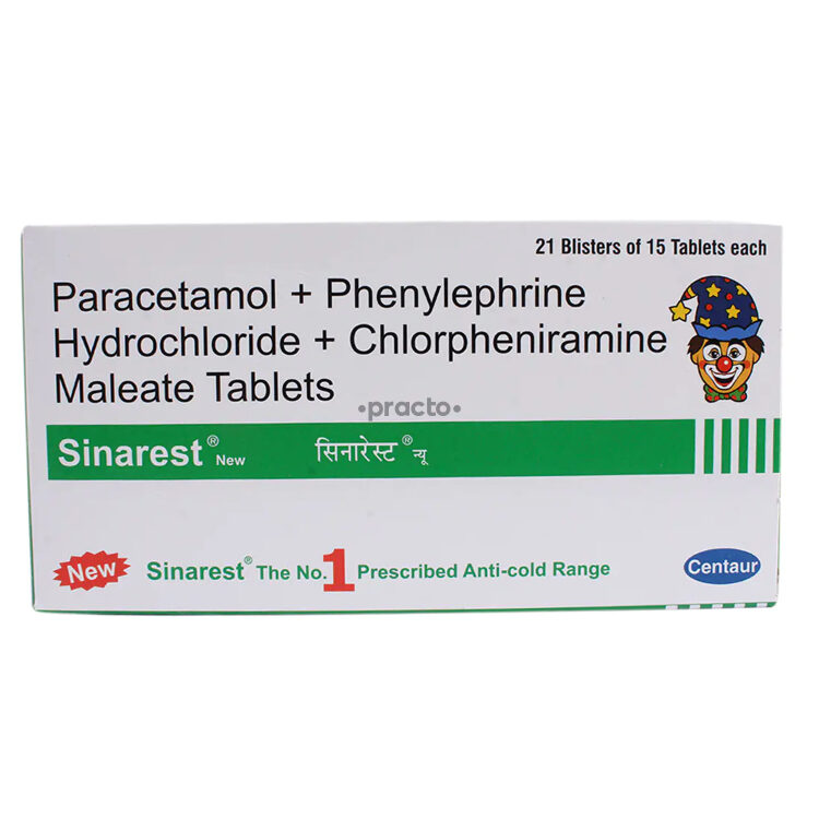 Sinarest New Tablet Uses, Dosage, Side Effects, Price, Composition