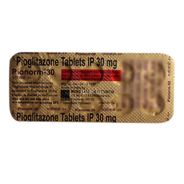 Pionorm 30 MG Tablet - Uses, Dosage, Side Effects, Price, Composition ...