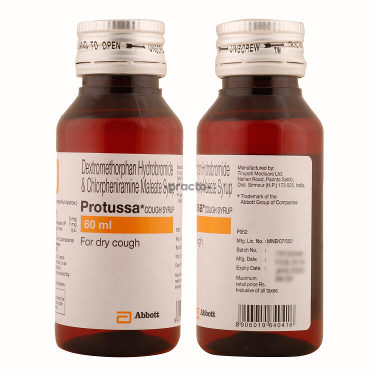 Protussa Cough Syrup Uses, Dosage, Side Effects, Price, Composition