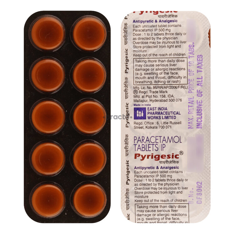 Pyrigesic 500 MG Tablet Uses, Dosage, Side Effects, Price