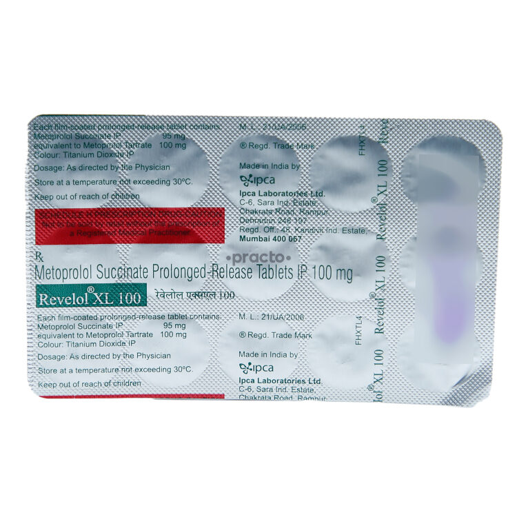 Revelol Xl 100 MG Tablet XL Uses, Dosage, Side Effects, Price