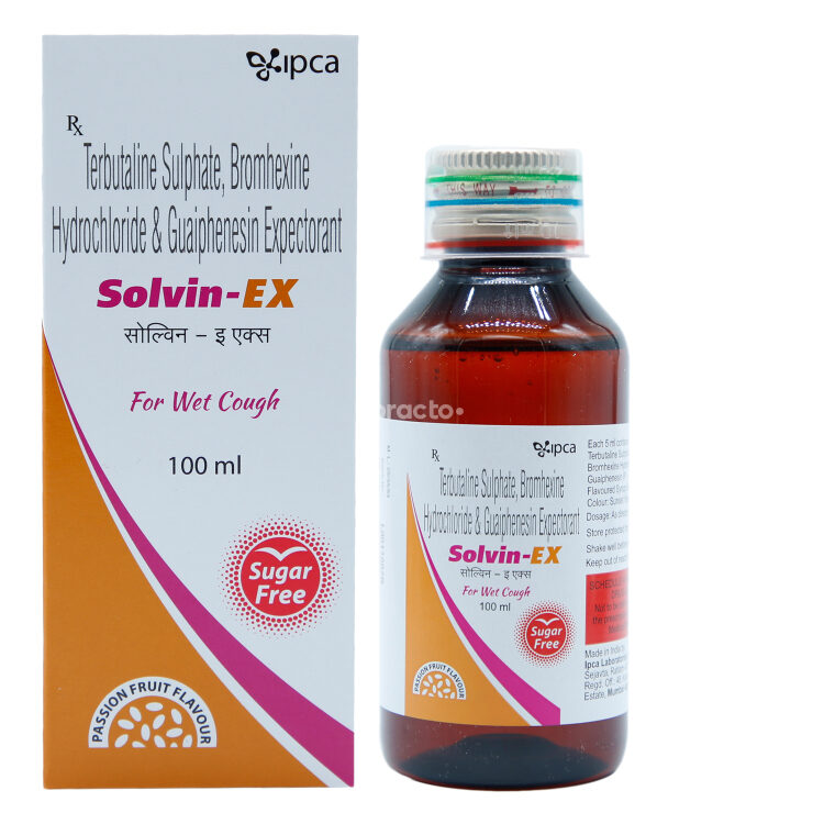SolvinEX Expectorant Passion Fruit Sugar Free Uses, Dosage, Side