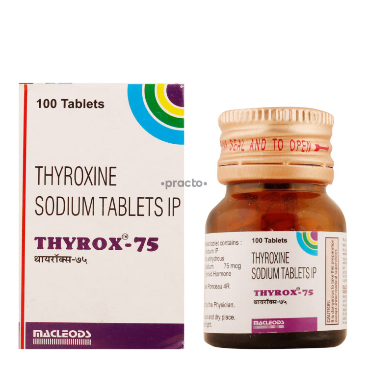 Thyrox 75 mcg Tablet Uses, Dosage, Side Effects, Price, Composition