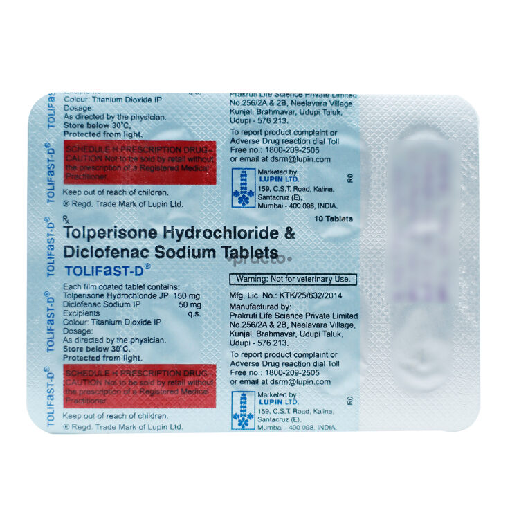 TolifastD (50/150 mg) Tablet Uses, Dosage, Side Effects, Price
