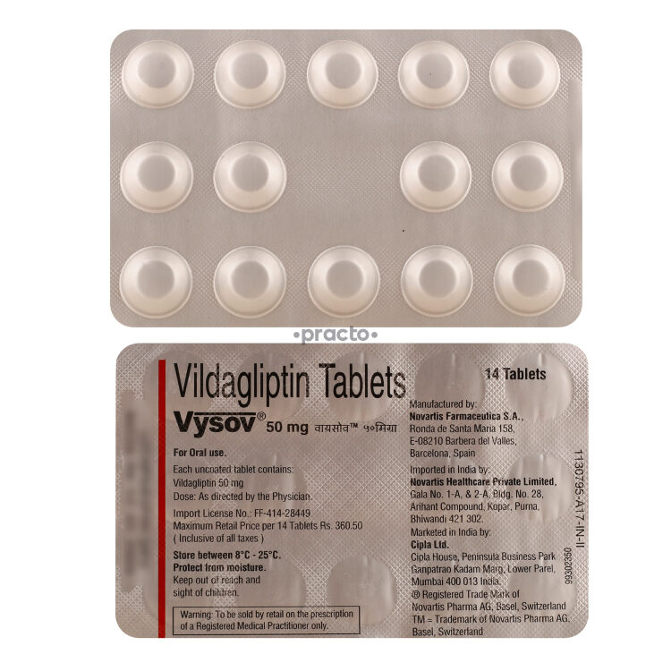 Vysov 50 mg Tablet - Uses, Dosage, Side Effects, Price, Composition ...