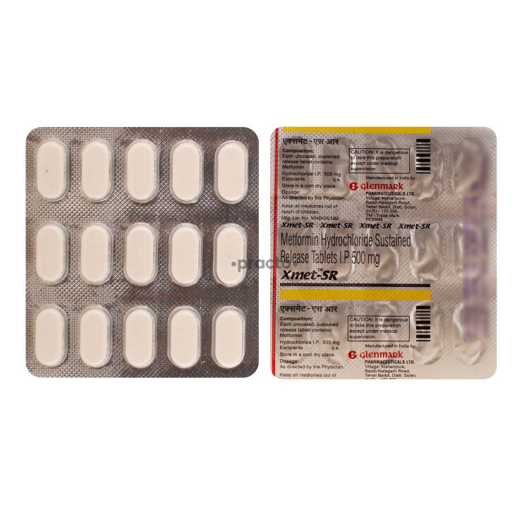 XmetSR 500 Tablet Uses, Dosage, Side Effects, Price, Composition