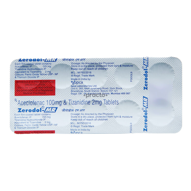 Zerodol Mr Tablet Uses Dosage Side Effects Price Composition Practo