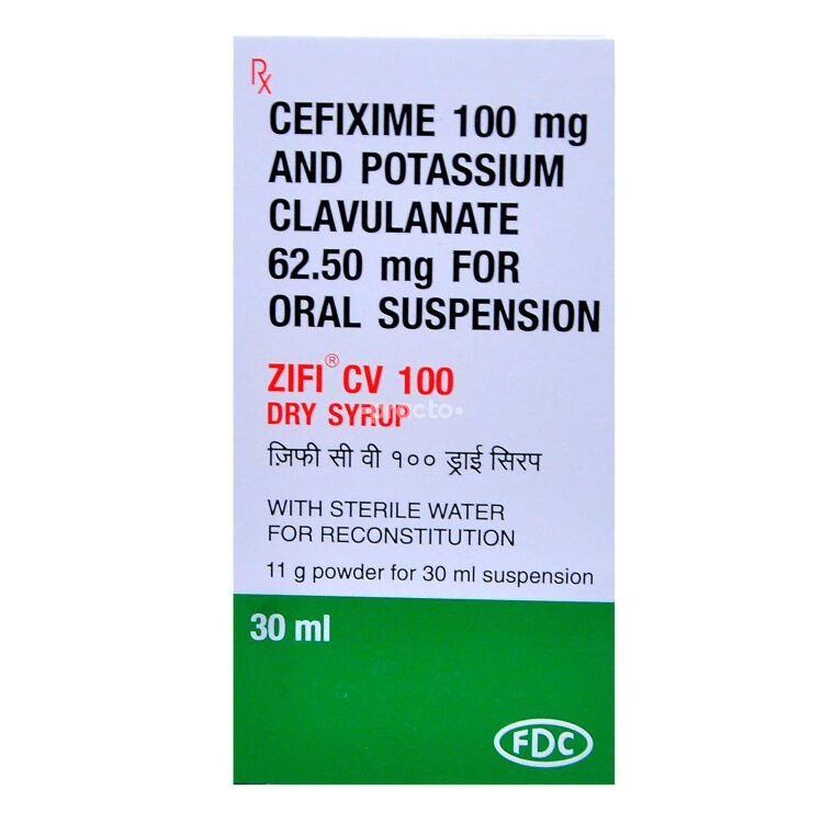 Zifi CV (100/62.5 mg/5 ml) Dry Syrup - Uses, Dosage, Side Effects ...
