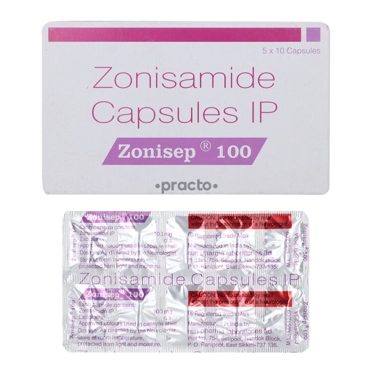 Zonisep 100 mg Capsule Uses, Dosage, Side Effects, Price, Composition