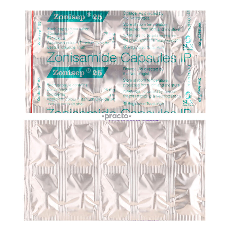 Zonisep 25 mg Capsule - Uses, Dosage, Side Effects, Price, Composition ...