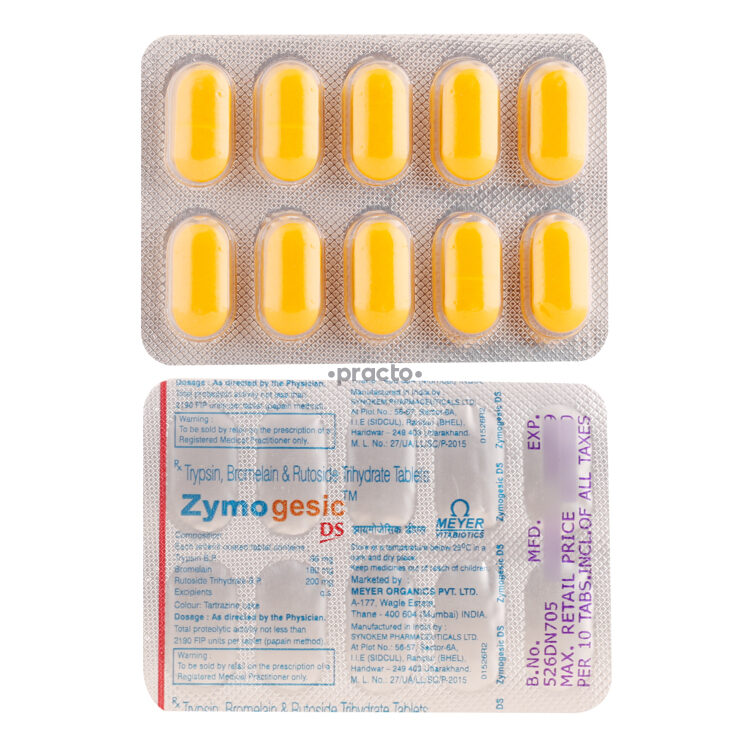 Zymogesic DS Tablet Uses, Dosage, Side Effects, Price, Composition