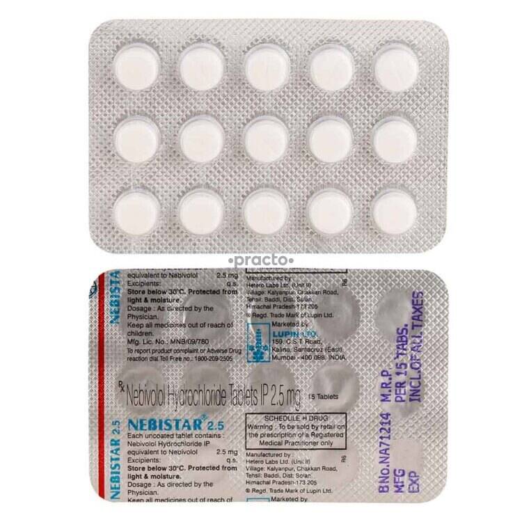 Nebistar 2 5 Mg Tablet Uses Dosage Side Effects Price Composition Practo