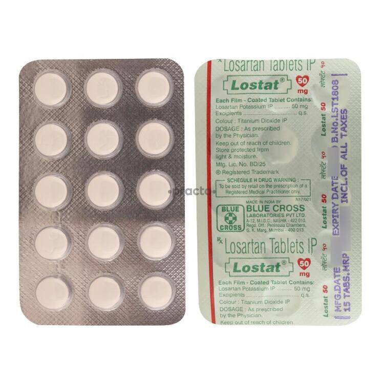 Lostat 50 MG Tablet - Uses, Dosage, Side Effects, Price, Composition ...