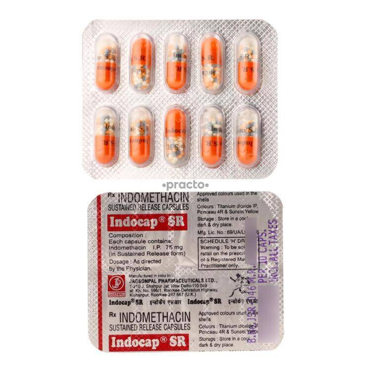 Indocap 75 Mg Capsule Sr Uses Dosage Side Effects Price Composition Practo