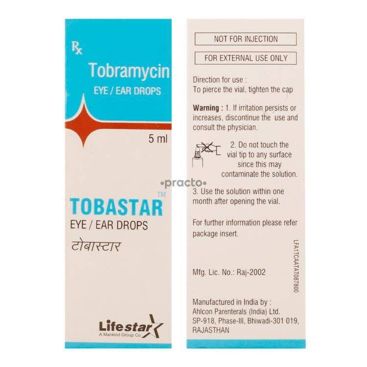 Tobastar 0.3 Drops Uses, Dosage, Side Effects, Price, Composition