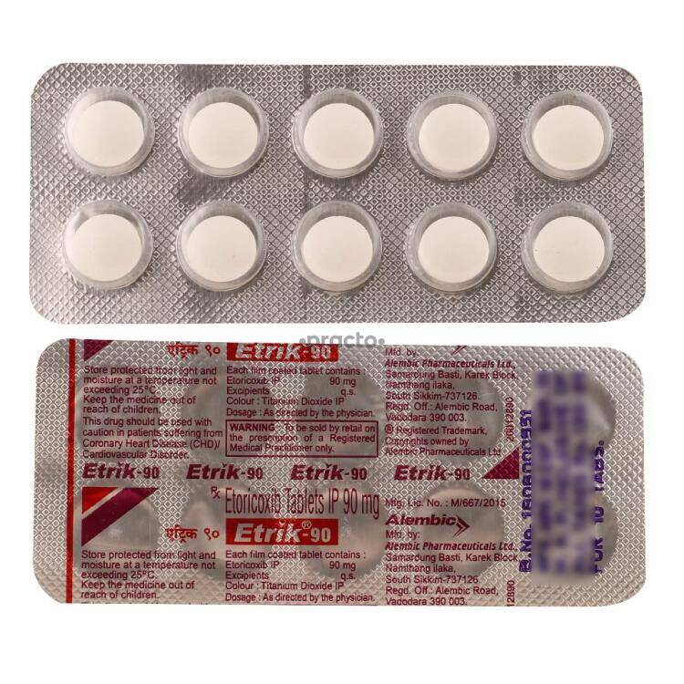 Etrik 90 Mg Tablet Uses Dosage Side Effects Price Composition Practo
