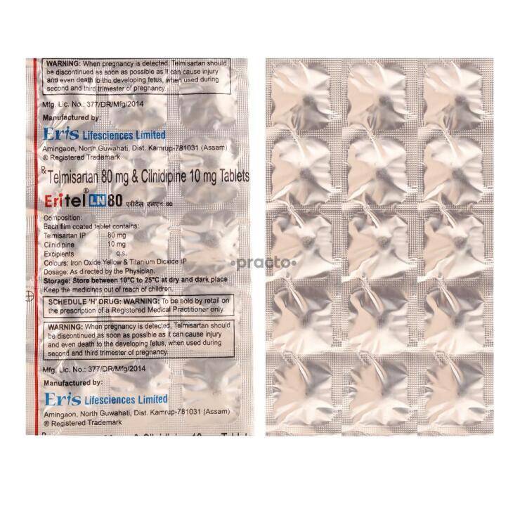 Eritel Ln 80 Tablet Uses Dosage Side Effects Price Composition Practo