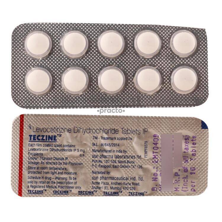 Teczine 5 Mg Tablet Uses Dosage Side Effects Price Composition Practo