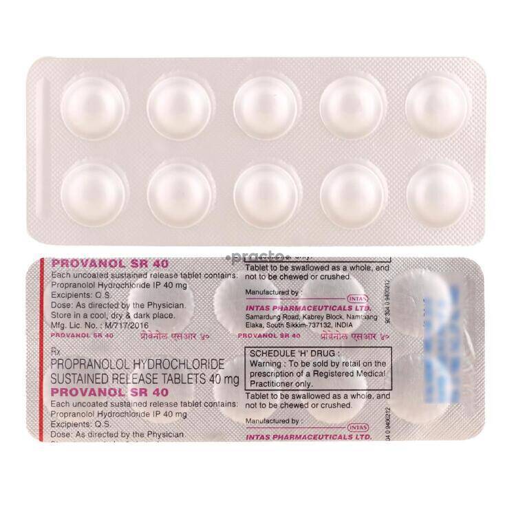Propranolol 40mg emc