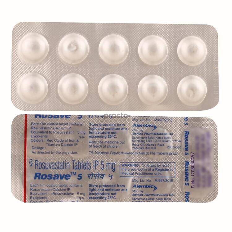 Rosuvastatin calcium tab 5 mg
