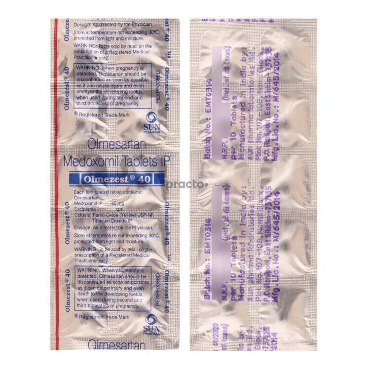 Olmezest h 20 mg or 12.5 mg micrograms