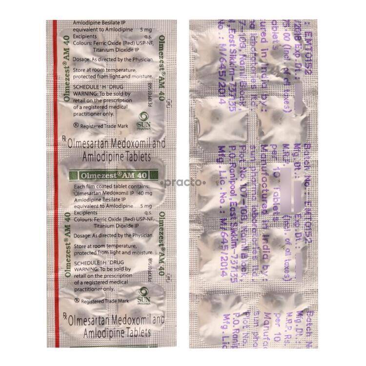 Olmezest 10 mg hydrocodone
